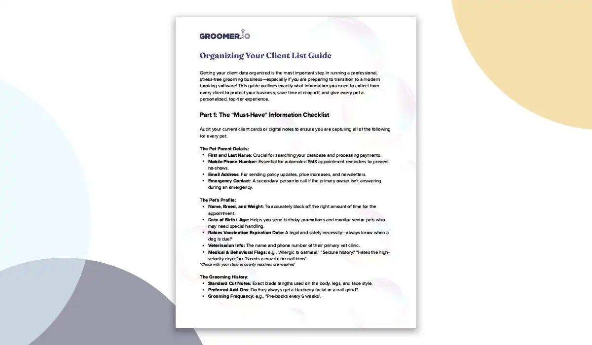 Organizing Your Client List Guide